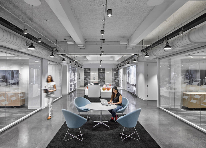 唯美工业风 美国零售商Foot Locker纽约总部设计欣赏